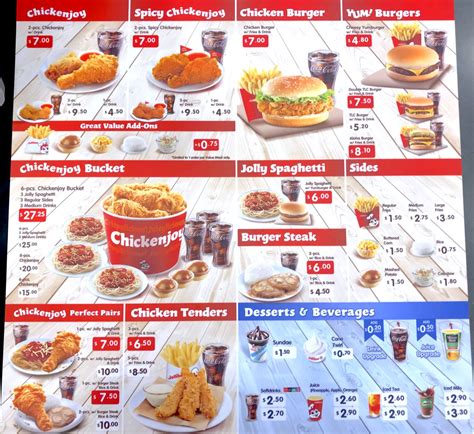 jollibee menu.